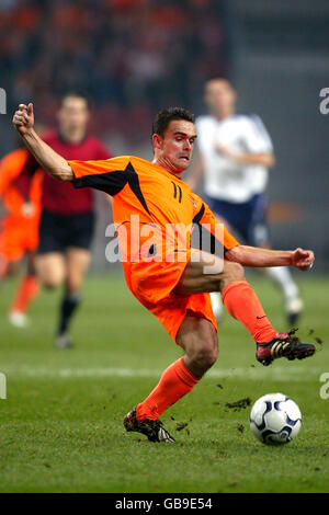Soccer - European Championship 2004 Play-Off - Second Leg - Holland v Scotland. Marc Overmars, Holland Stock Photo