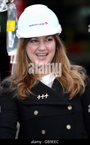 Sport business manager Karren Brady at the turf cutting ceremony for the new Teenage Cancer Trust building at Birmingham Children's Hospital. Stock Photo