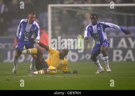 Soccer - Barclays Premier League - Wigan Athletic v West Bromwich Albion - JJB Stadium Stock Photo