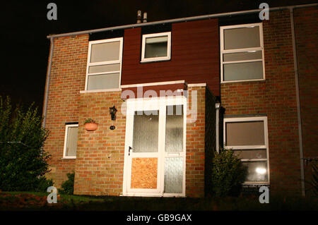 The house in New Ash Green, near Dartford in Kent, where the body of a child was found by police early Tuesday morning. Stock Photo