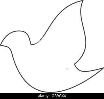 Image and silhouette of a dove - a symbol of the Holy Spirit of God ...