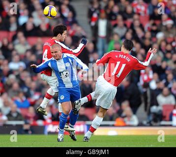 Soccer - Barclays Premier League - Arsenal v Wigan Athletic - Emirates Stadium Stock Photo