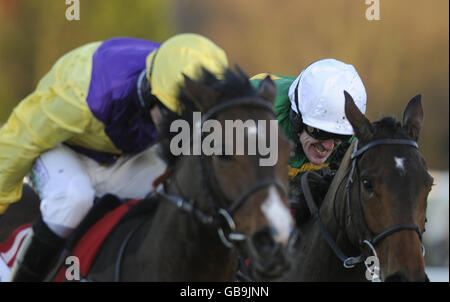 Sunnyhill Boy and Tony McCoy (right) win The Best Odds Guarnteed At betinternet.com Hurdle race during Tingle Creek Day 2008 at Sandown Racecourse, Surrey. Stock Photo