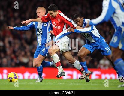 Soccer - Barclays Premier League - Arsenal v Wigan Athletic - Emirates Stadium Stock Photo