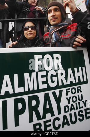 Miscarriage of Justice vigil Stock Photo