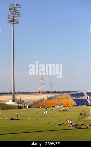 Cricket - England Training Session - Sheikh Zayed Stadium - Abu Dhabi Stock Photo