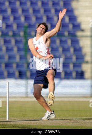 Cricket - England Training Session - Sheikh Zayed Stadium - Abu Dhabi Stock Photo