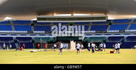 Cricket - England Training Session - Sheikh Zayed Stadium - Abu Dhabi Stock Photo