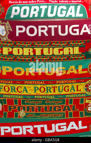 Soccer - European Championships 2004 - Portugal - Stadiums. Portugal scarves Stock Photo