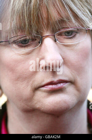 Home Secretary Jacqui Smith at the West Wing Arts Centre in Slough, Berkshire, where she has been launching high visibility jackets for criminals on community service. Meanwhile the Home Secretary has insisted officers were investigating a 'systematic series of leaks' of potentially sensitive Home Office material when senior Tory MP Damian Green was arrested last week. Stock Photo