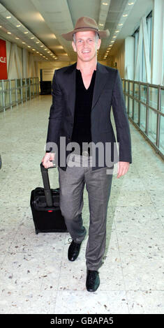 I'm a Celebrity... Get Me Out Of Here contestant Brian Paddick arrives at London's Heathrow Airport on a flight from Australia. Stock Photo