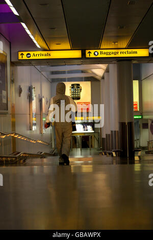 Generic pictures of passengers airside at Heathrow Airport. Stock Photo