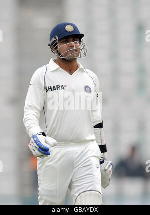 Cricket - Second Test - Day One - India v England - Punjab Cricket Association Stadium - Mohali - India Stock Photo