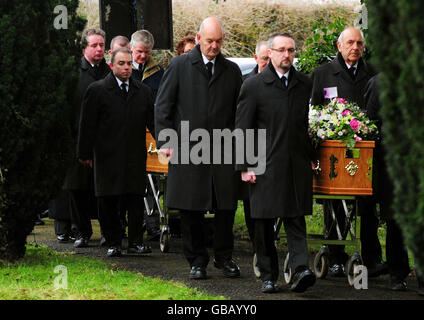 Foster family funerals Stock Photo