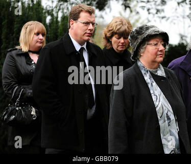 Foster family funerals Stock Photo