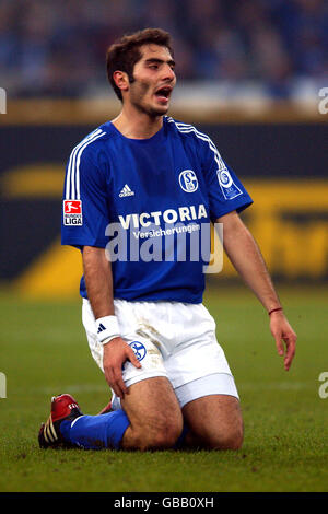 Soccer - German Bundesliga - Schalke v VFL Wolfsburg. Hamit Altintop, Schalke Stock Photo