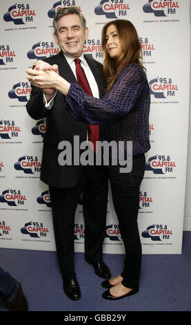 Gordon Brown Opens Global Radio Headquarters - London Stock Photo