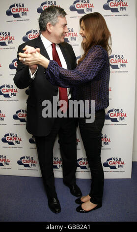 Gordon Brown Opens Global Radio Headquarters - London Stock Photo