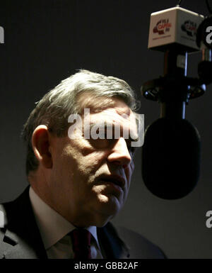 Gordon Brown Opens Global Radio Headquarters - London Stock Photo