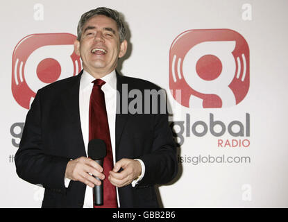 Gordon Brown Opens Global Radio Headquarters - London Stock Photo