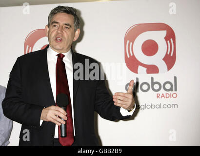 Gordon Brown Opens Global Radio Headquarters - London Stock Photo