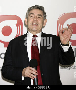 Gordon Brown Opens Global Radio Headquarters - London Stock Photo