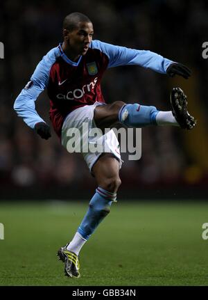 Soccer - UEFA Cup - Group F - Aston Villa v MSK Zilina- Villa Park. Ashley Young, Aston Villa Stock Photo