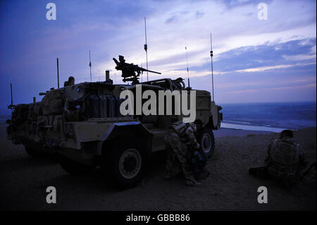 Welsh Cavalry in Afghanistan Stock Photo