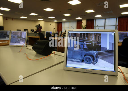 The Robert Hamill inquiry room at the Interpoint centre in Belfast. Stock Photo