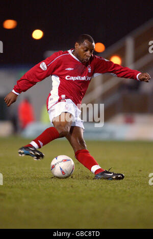 Soccer - Nationwide League Division One - Wimbledon v Nottingham Forest. Andy Impey, Nottingham Forest Stock Photo