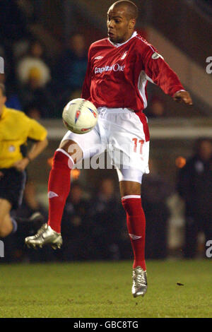 Soccer - Nationwide League Division One - Wimbledon v Nottingham Forest. Marlon King, Nottingham Forest Stock Photo