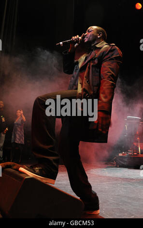 Akon performing in concert at the indigO2, the O2 Arena, in Greenwich, London. Stock Photo