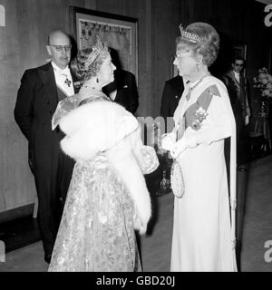 Royalty - Queen Juliana State Visit to Britain - 1972 Stock Photo