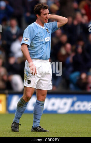 Soccer - FA Barclaycard Premiership - Manchester City v Chelsea. Robbie Fowler, Manchester City Stock Photo