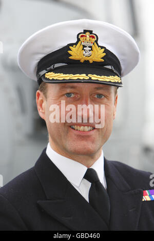 General Stock - HMS Daring Type 45 Destroyer - Home Port Arrival Stock Photo