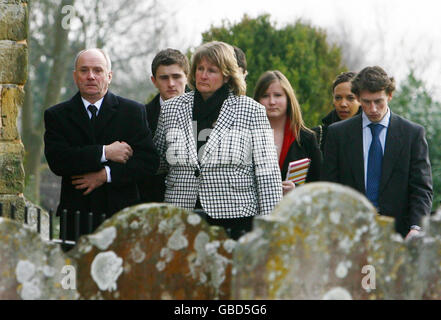 Rob Gauntlett funeral Stock Photo