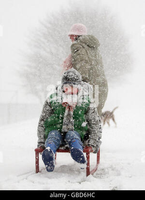 Winter weather Stock Photo