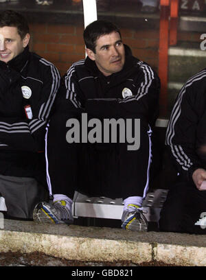 Soccer - FA Cup - Fourth Round Replay - Nottingham Forest v Derby County - City Ground. Derby County's manager Nigel Clough Stock Photo