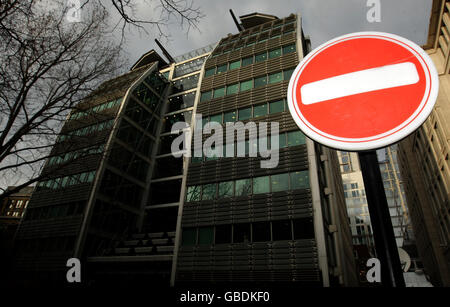 General view of the offices of the Lloyds Banking Group, Gresham Street, London. Stock Photo
