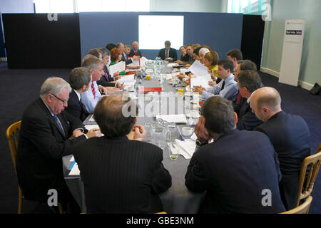 The Cabinet meeting takes place at City Terminal in Southampton's Western docks. It is the latest ministerial 'away day' as the Government announced thousands of new apprenticeships across the public sector. Stock Photo