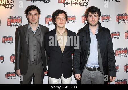 Shockwaves NME Awards 2009 - Arrivals - London. Friendly Fires arriving for the Shockwaves NME Awards 2009 at the 02 Academy, Brixton, London Stock Photo