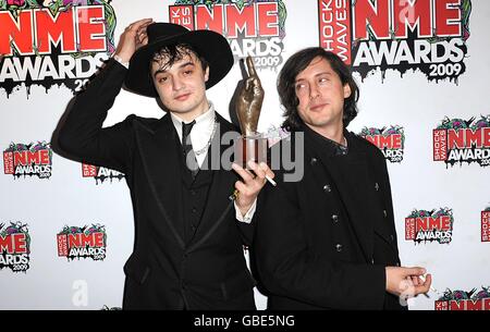 Shockwaves NME Awards 2009 - Press Room - London Stock Photo