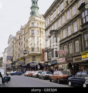geography / travel, Austria, Vienna, street scene, view at shops of the Mariahilfer street, 1970s, Additional-Rights-Clearences-Not Available