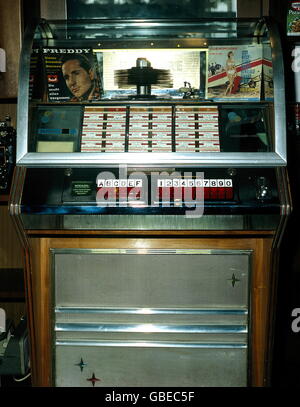 music, jukebox, 1950s, , Additional-Rights-Clearences-Not Available Stock Photo