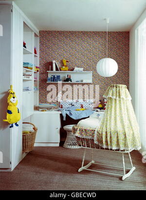 furniture, children's room, 1970s, , Additional-Rights-Clearences-Not Available Stock Photo