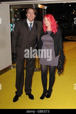 Jonathan Ross and wife Jane Goldman arrive for the premiere of Watchmen at Odeon Leicester Square in central London. Stock Photo