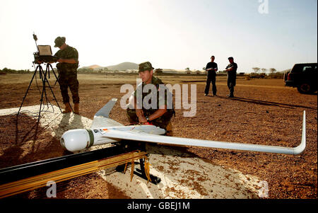 Irish Defence forces in Chad Stock Photo