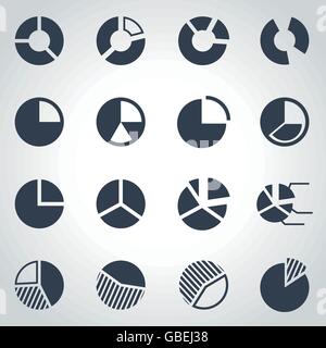 pie chart icon black vector illustration Stock Vector Image & Art - Alamy