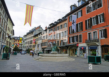 Place Saint Leger, Chambery, Rhone-Alpes, France Stock Photo