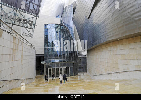 Guggenheim Museum, Bilbao, province of Biscay, Pais Vasco, Basque country, Spain Stock Photo